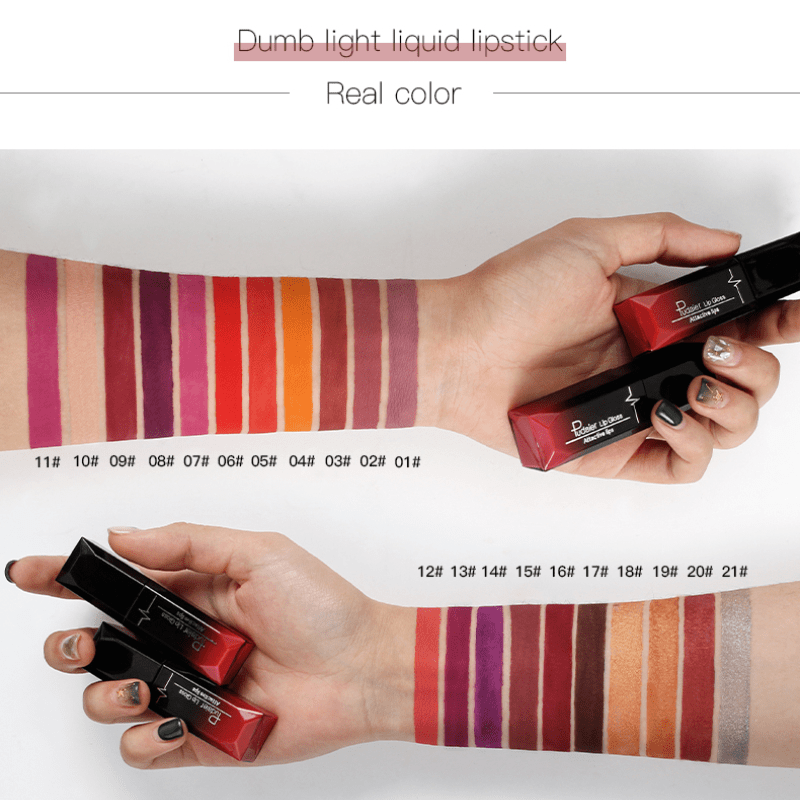 18-Color Matte Liquid Lipstick – Long-Lasting & Waterproof Lip Gloss Style1 MAHYSTYLE