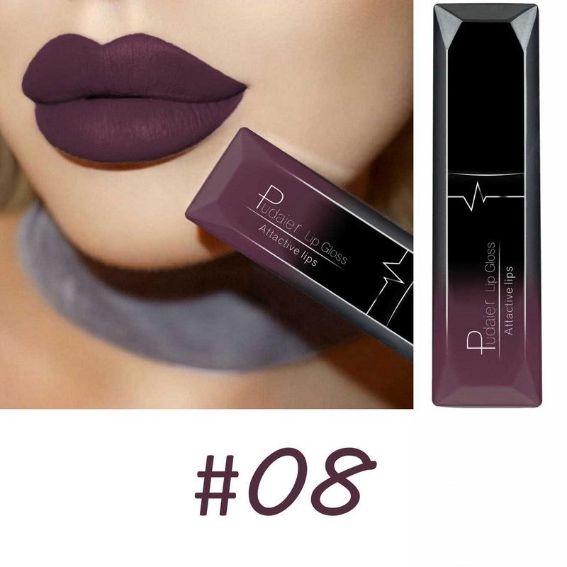 18-Color Matte Liquid Lipstick – Long-Lasting & Waterproof Lip Gloss Style8 MAHYSTYLE