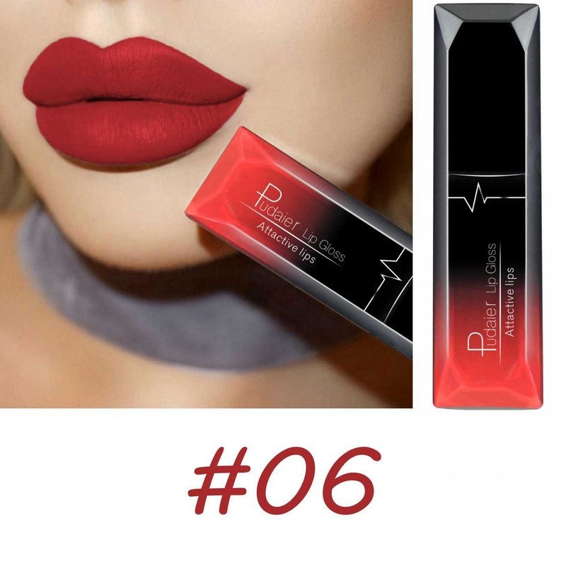 18-Color Matte Liquid Lipstick – Long-Lasting & Waterproof Lip Gloss Style6 MAHYSTYLE