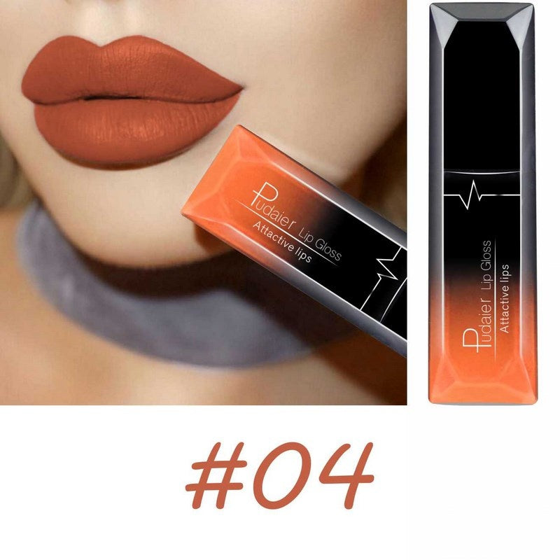 18-Color Matte Liquid Lipstick – Long-Lasting & Waterproof Lip Gloss Style4 MAHYSTYLE