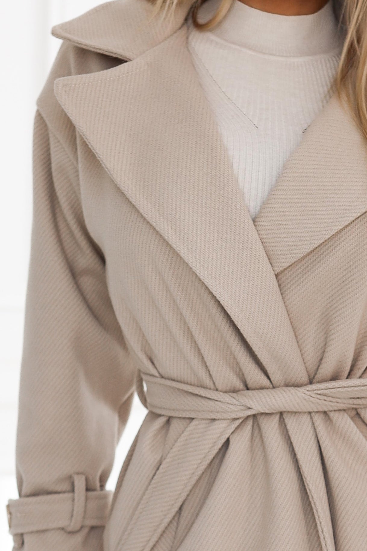 Warm Beige Coat one-size-fits-all MAHYSTYLE