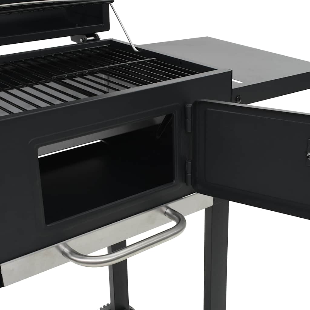 Kullgrill Med Bunnhylle Svart