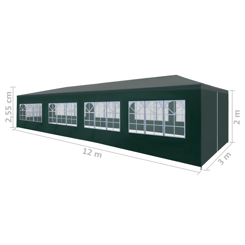 Festtelt 3X12 M Grønn