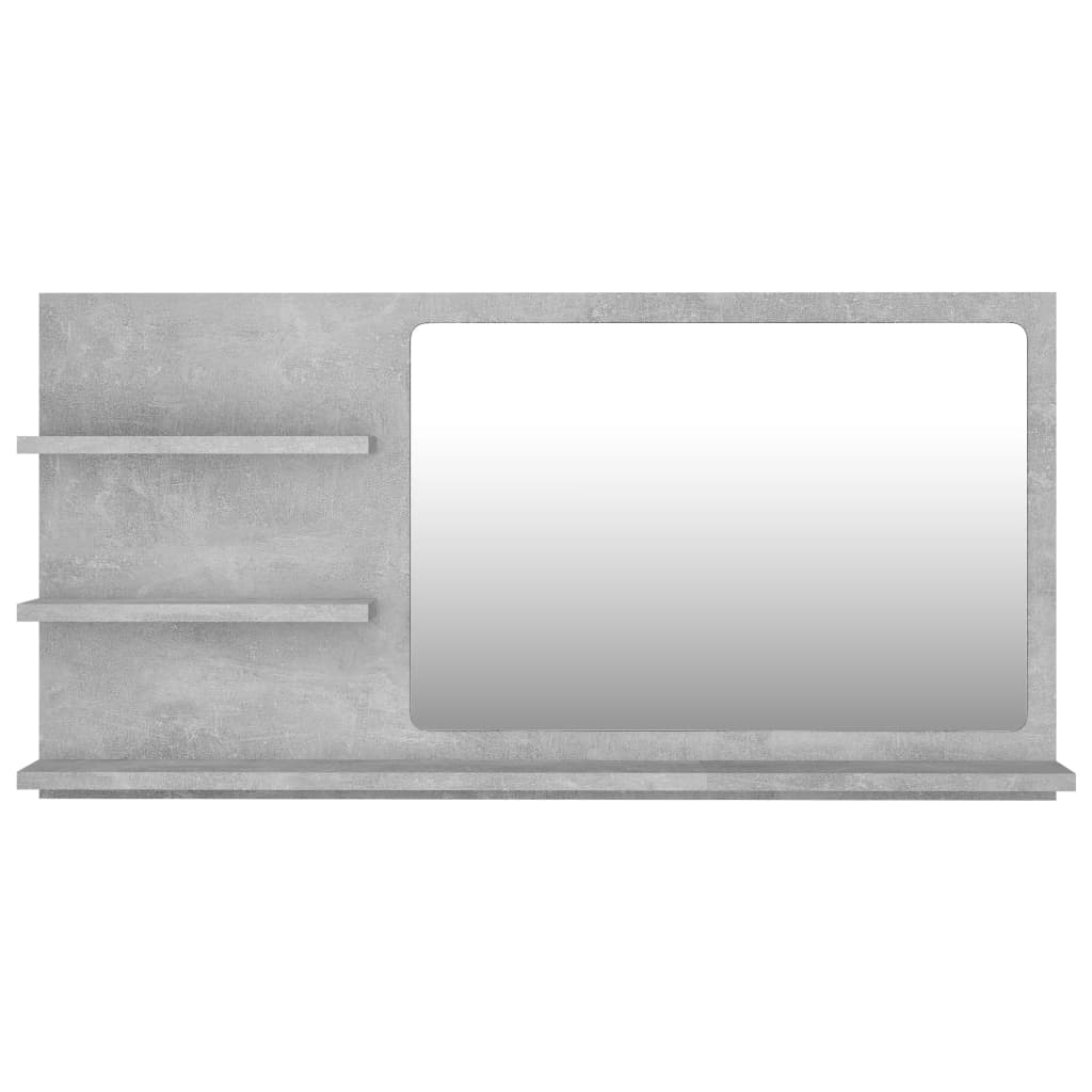 Baderomsspeil Betonggrå 90X10,5X45 Cm Konstruert Tre