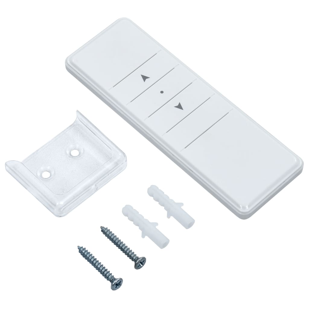 Automatisk Markise Rullegardin Led Vindsensor Led 5X3M Kremhvit