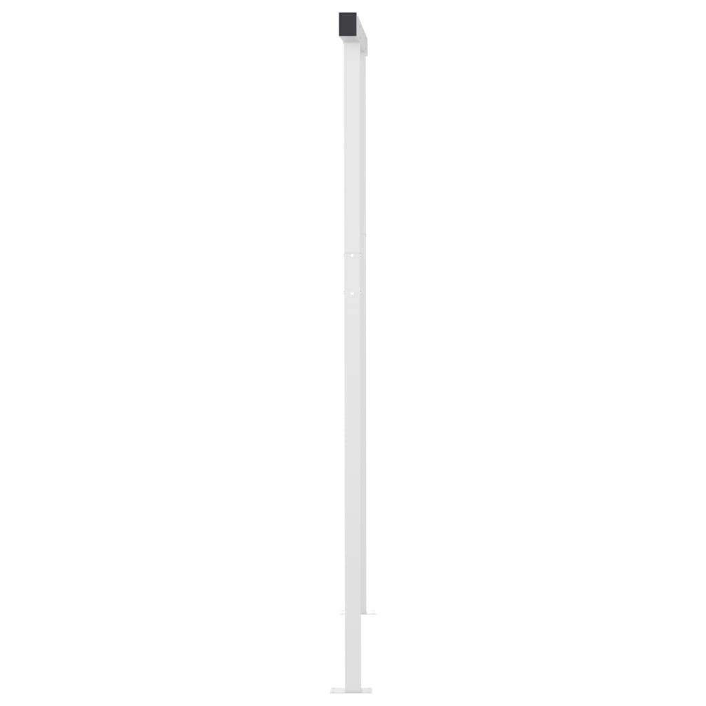 Automatisk Markise Med Led Og Vindsensor 3X2,5 Cm Blå Og Hvit