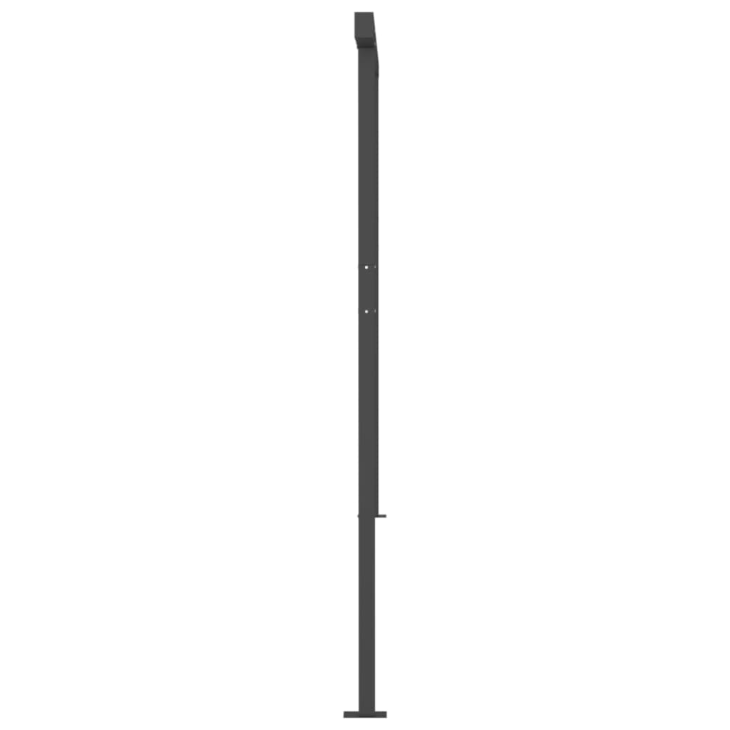 Automatisk Markise Med Vindsensor Og Led 6X3,5M Oransje Og Brun