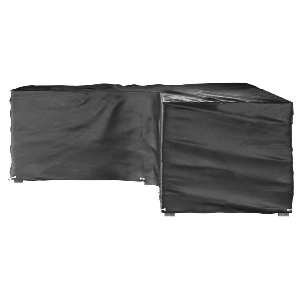 L-Formet Hagemøbeltrekk 2 Stk 18 Maljer 220X285X80 Cm