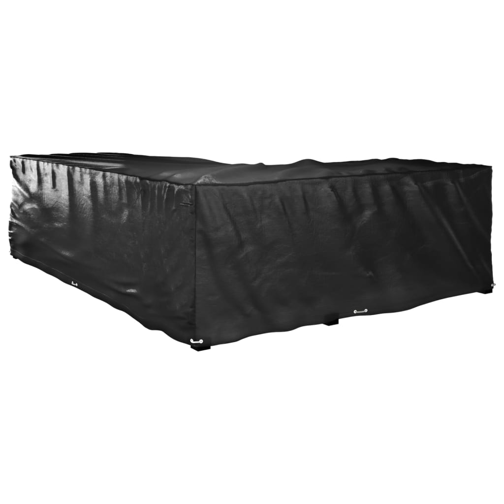 L-Formet Hagemøbeltrekk 2 Stk 18 Maljer 220X285X80 Cm
