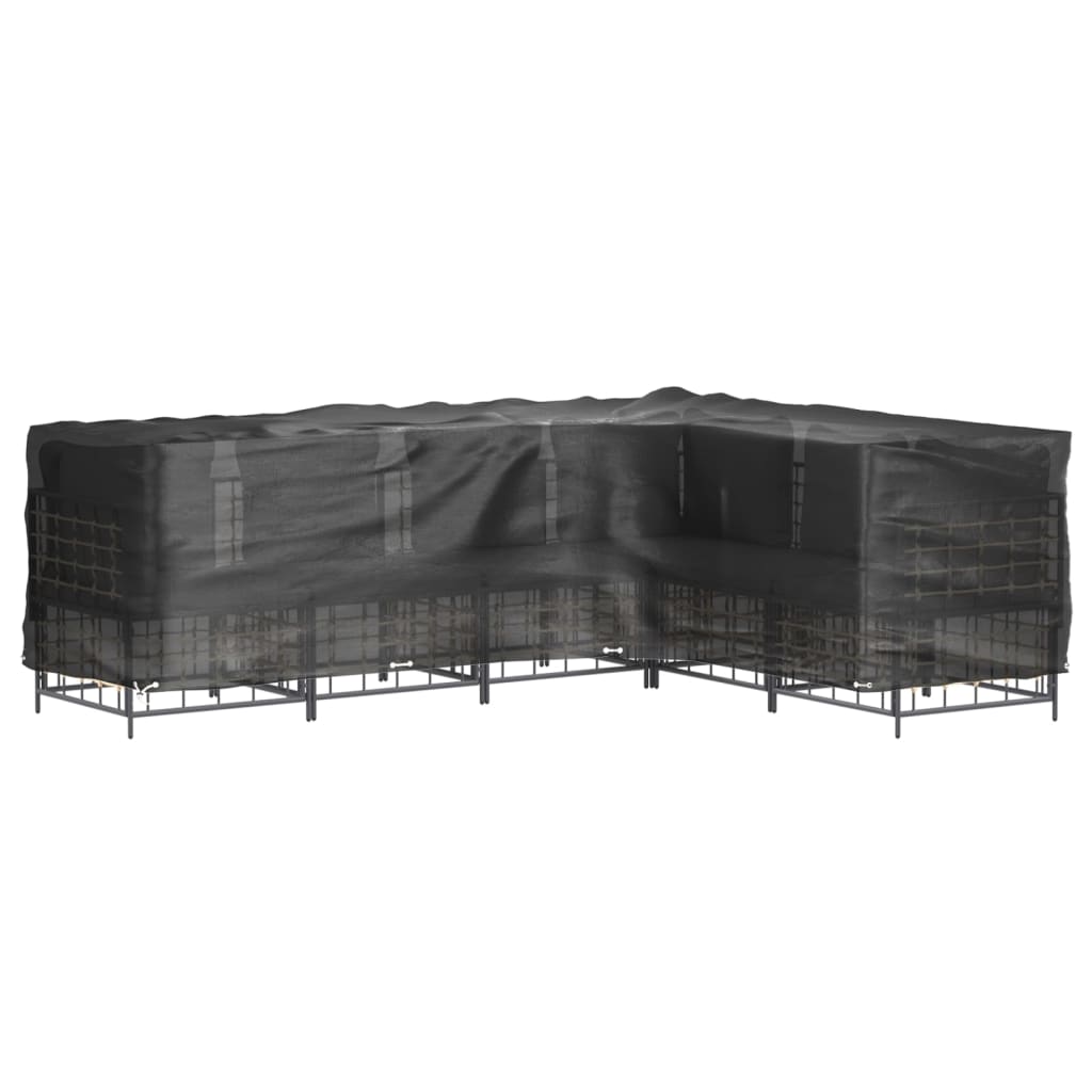 L-Formet Hagemøbeltrekk 2 Stk 16 Maljer 260X210X80 Cm