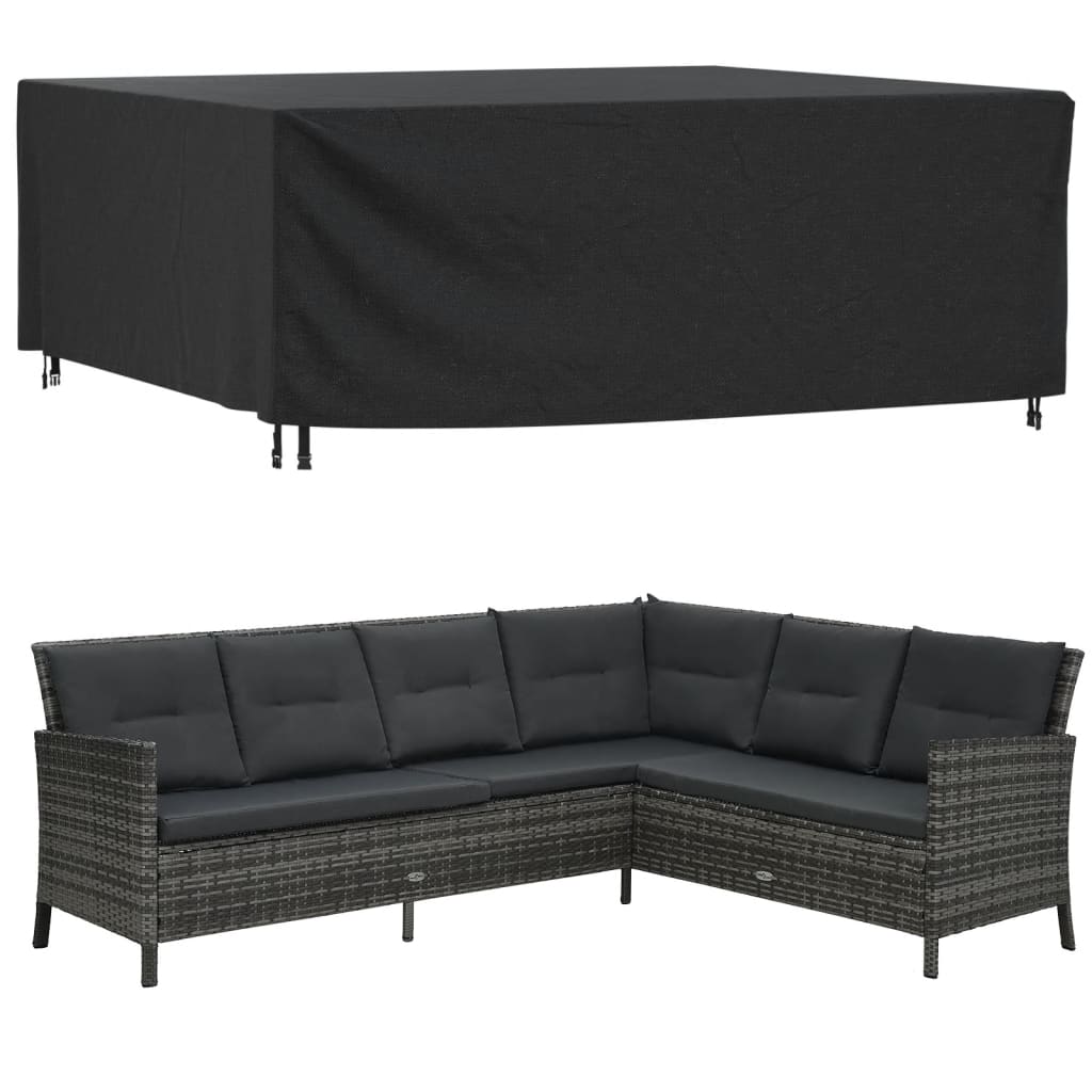 Hagemøbeltrekk Svart 250X210X90 Cm Vanntett 420D