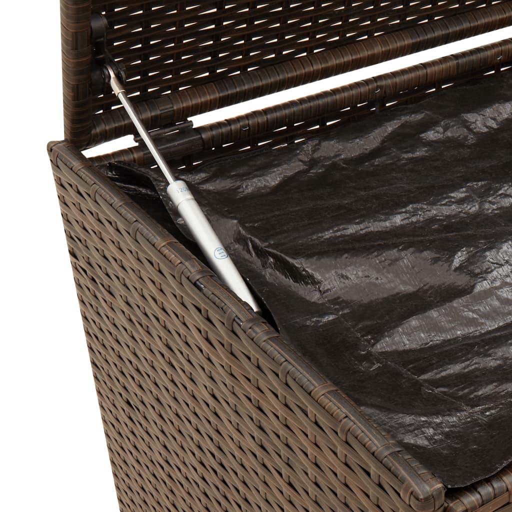 Putekasse Med Hjul Brun 283L Cm Polyrotting
