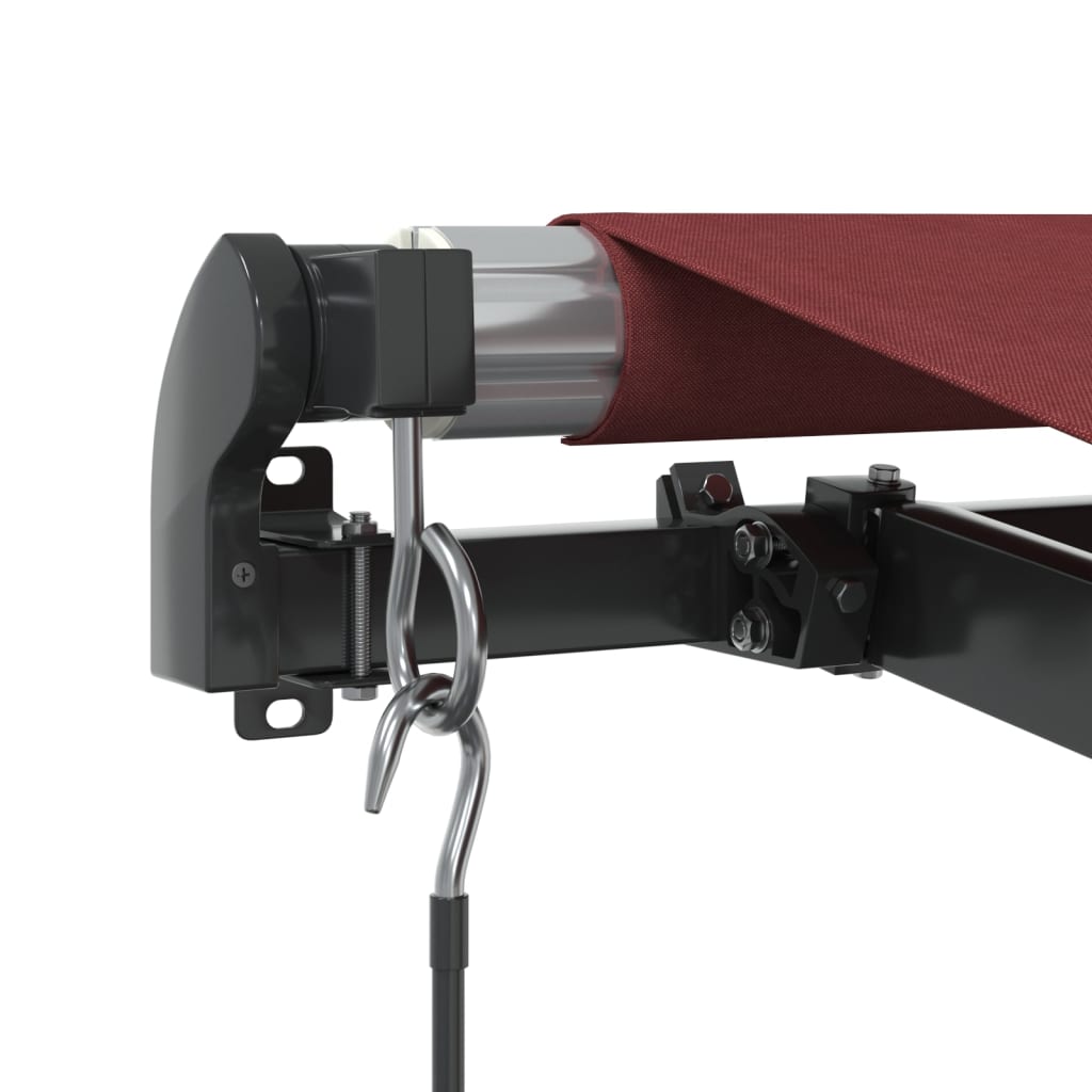 Manuell Uttrekkbar Markise Burgunder 600X350 Cm