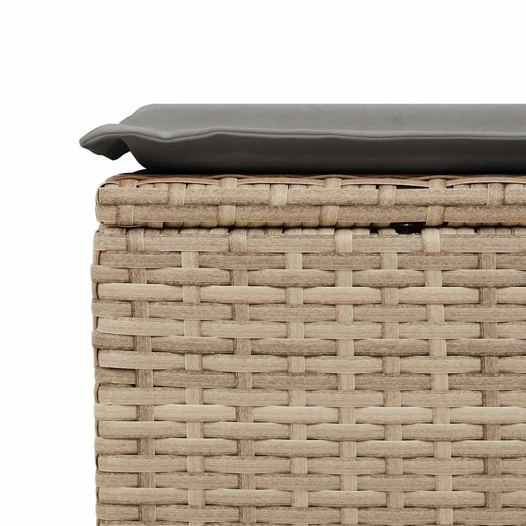 Hagesofaer Med Puter 6 Deler Beige Polyrotting Akasie