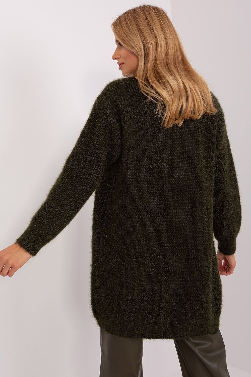 Long Cardigan with Pockets green / one-size-fits-all MAHYSTYLE