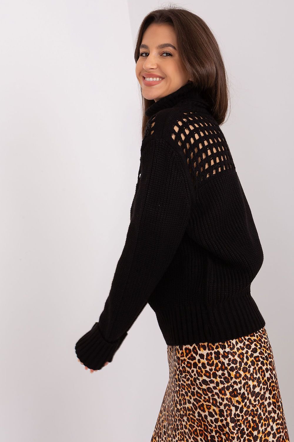 Classic Turtleneck Sweater black / one-size-fits-all MAHYSTYLE