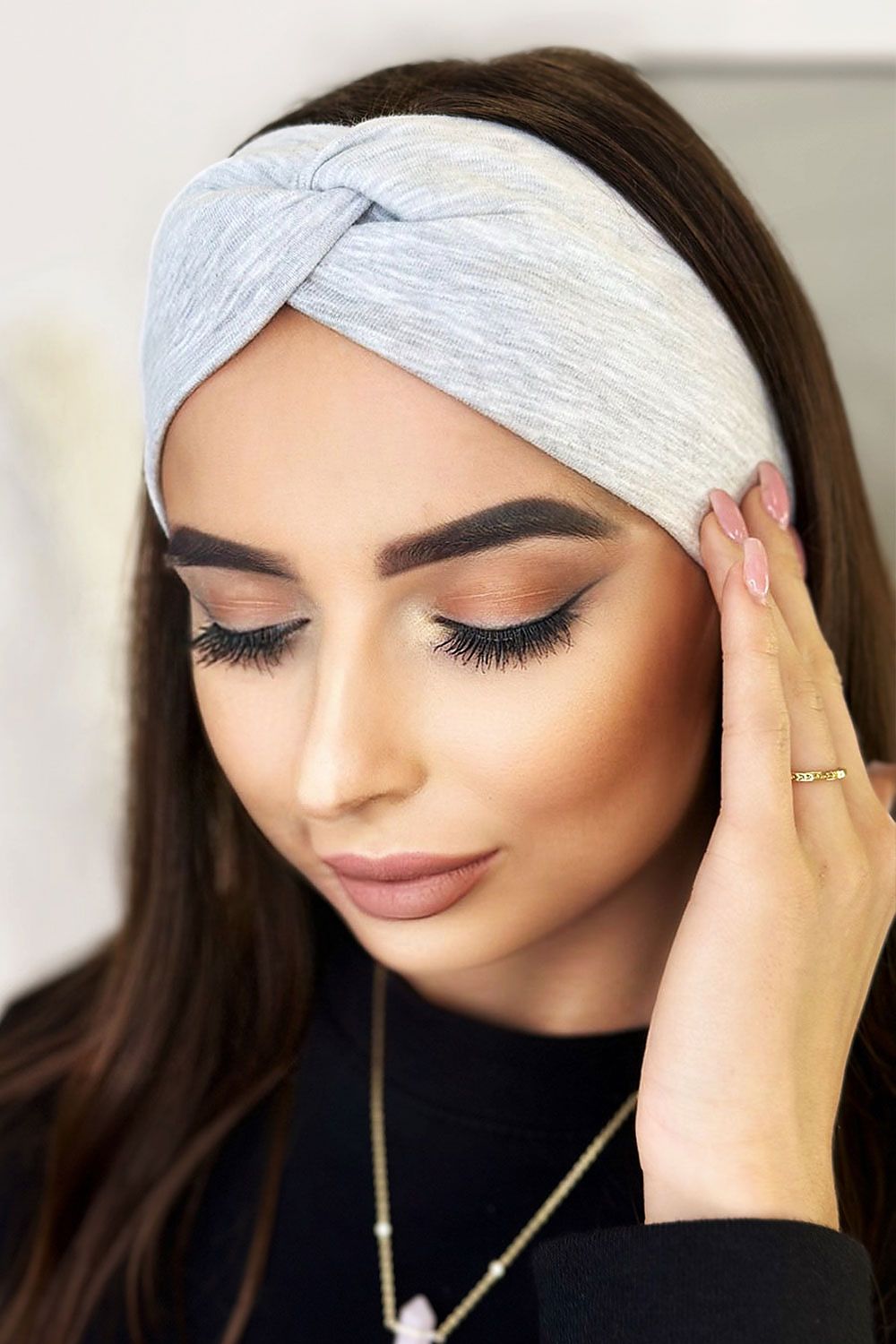 Cotton Headband IVON grey / one-size-fits-all MAHYSTYLE