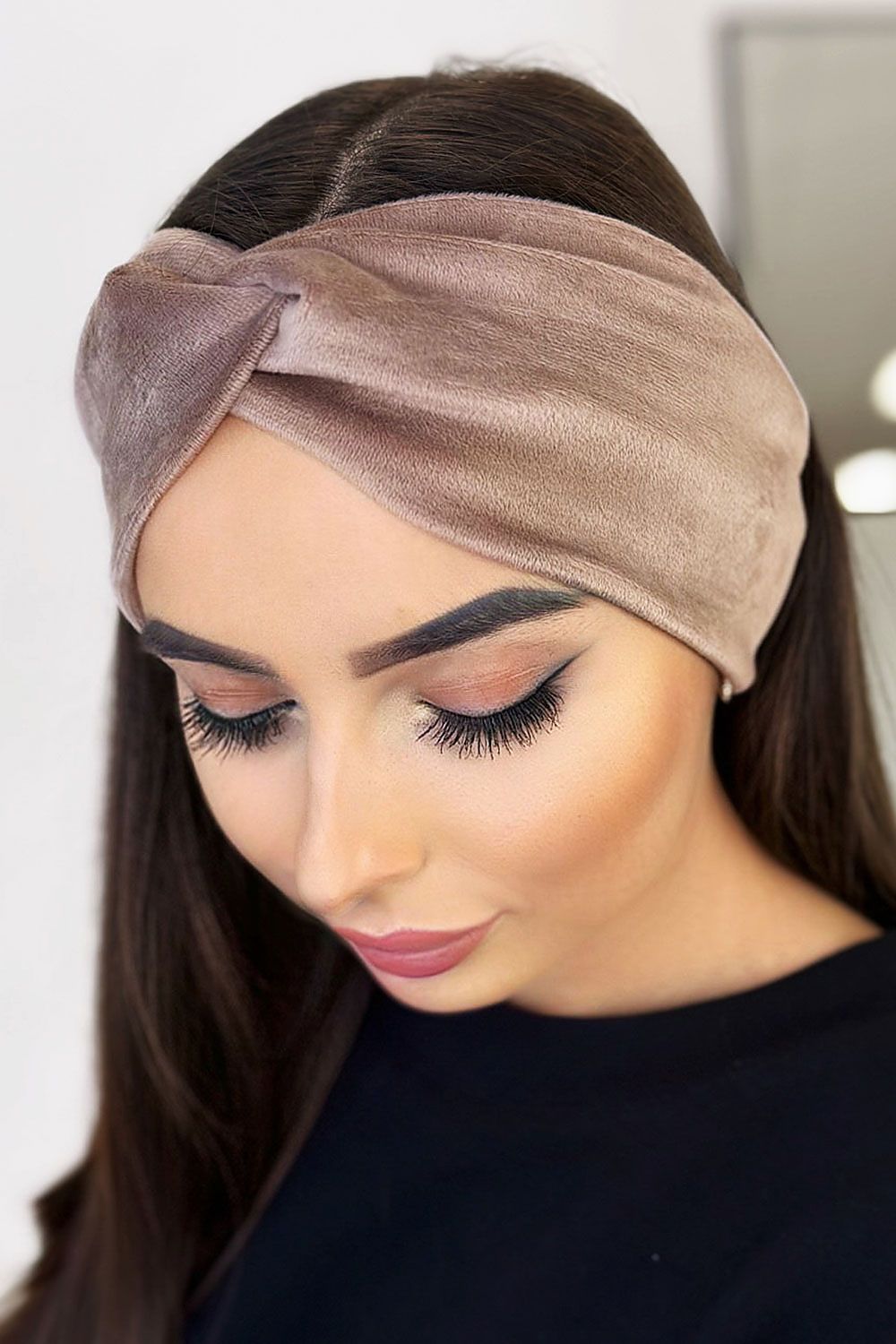 Polyester Headband IVON brown / one-size-fits-all MAHYSTYLE