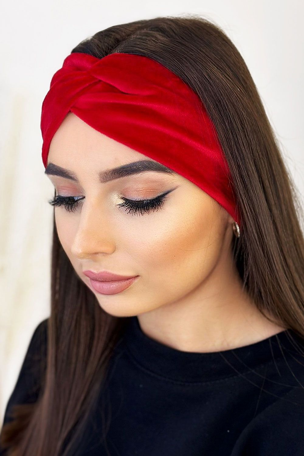 Polyester Headband IVON red / one-size-fits-all MAHYSTYLE