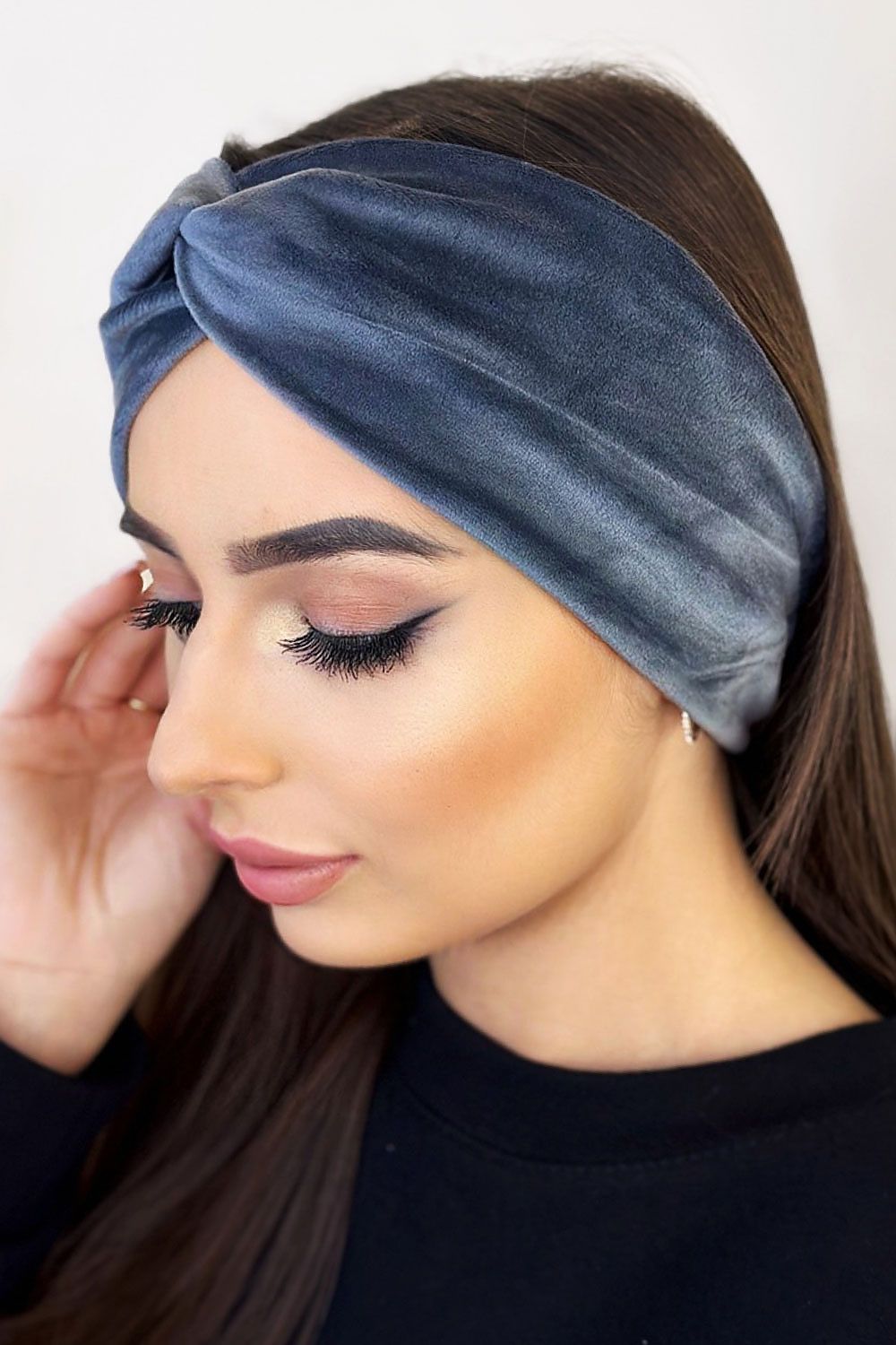 Polyester Headband IVON grey / one-size-fits-all MAHYSTYLE