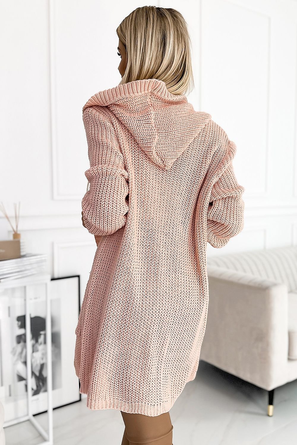Basic Cardigan beige / one-size-fits-all MAHYSTYLE