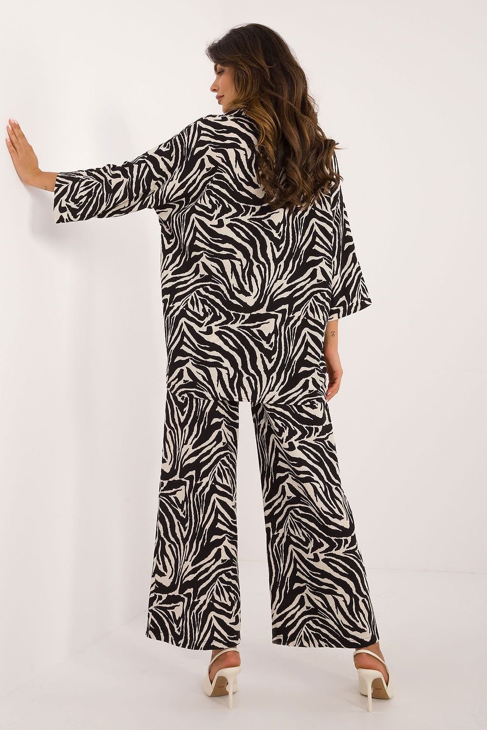 Comfort Print Shirt and Pants Set by Italy Moda beige 3 / one-size-fits-all MAHYSTYLE