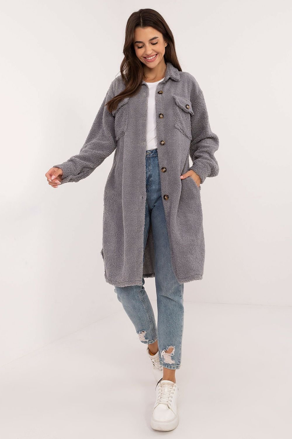 Women's Long Shirt grey / one-size-fits-all MAHYSTYLE
