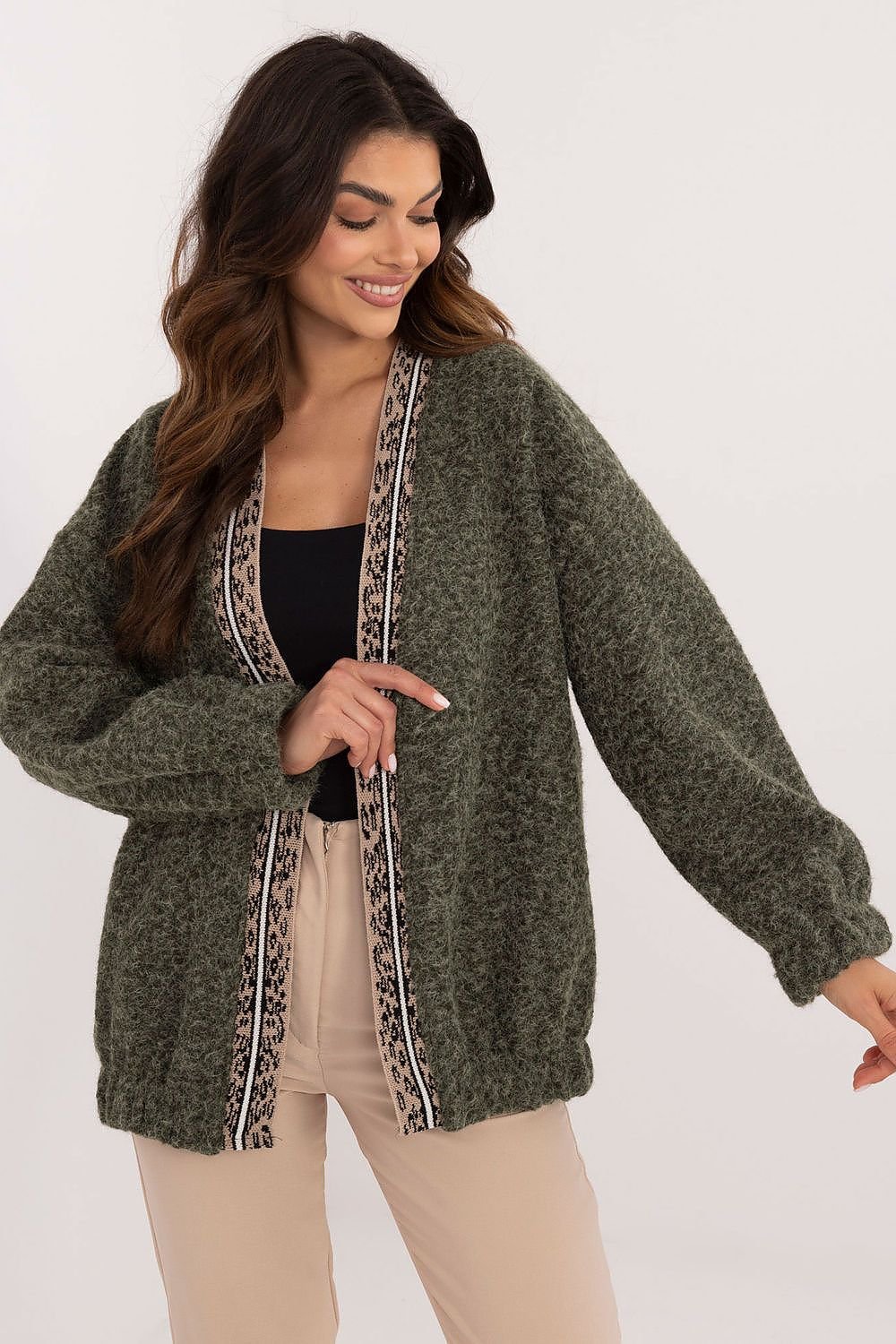 Long-Sleeve Cardigan green / one-size-fits-all MAHYSTYLE