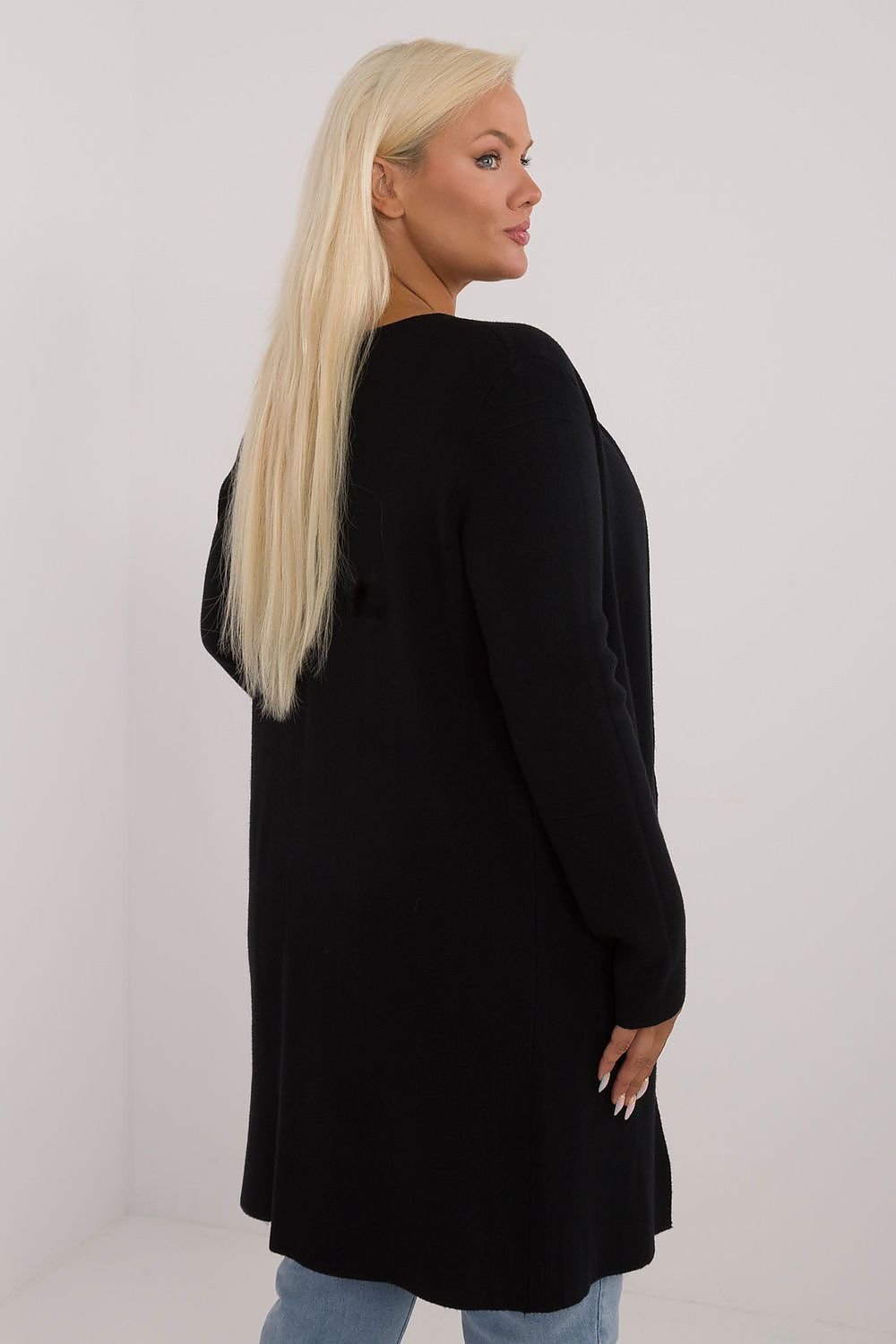 long cut Sweater plus size beige / XL/XXL MAHYSTYLE