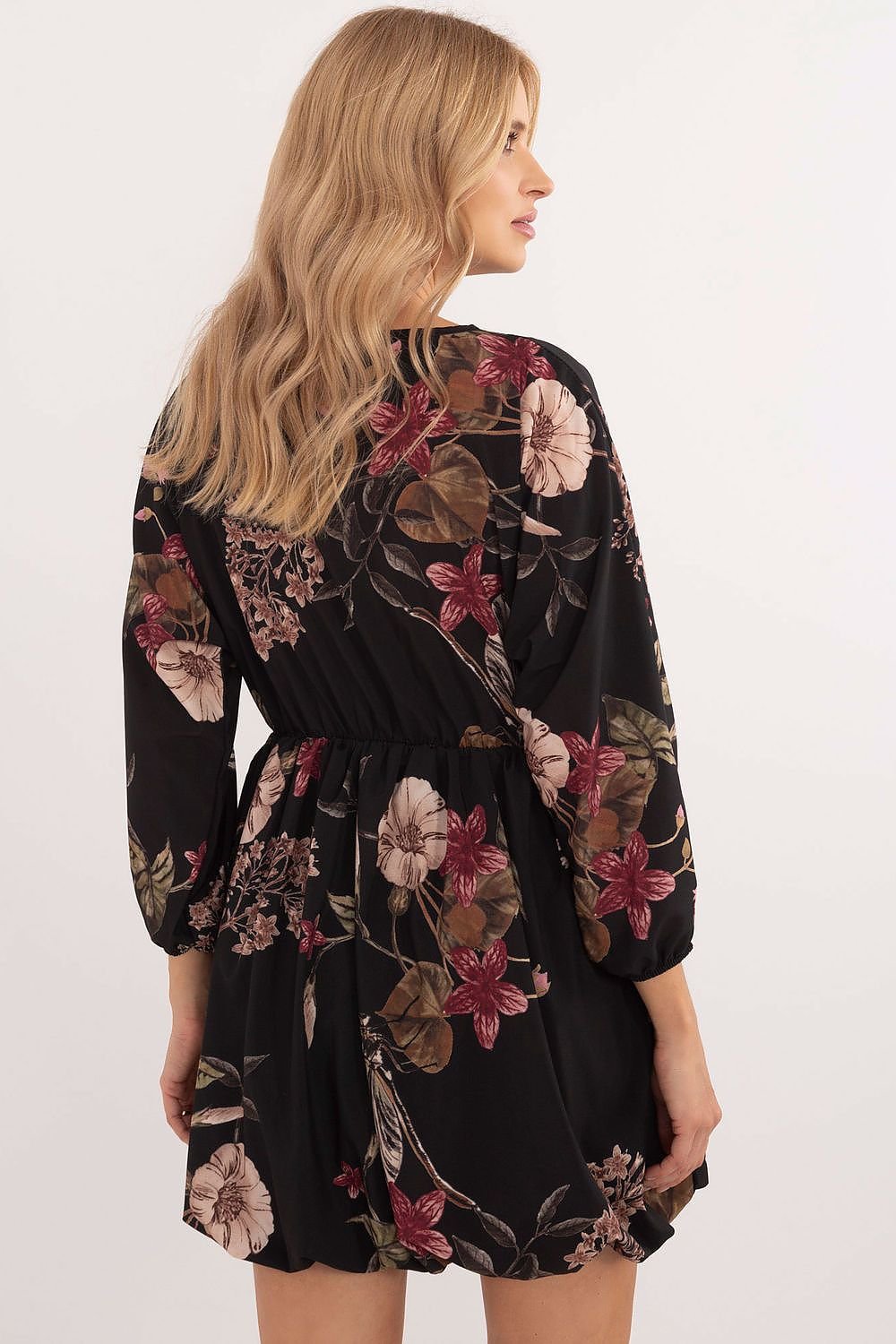 Bombshell Floral Dress by Italy Moda – Chic, Flattering & Comfortable beige / one-size-fits-all MAHYSTYLE