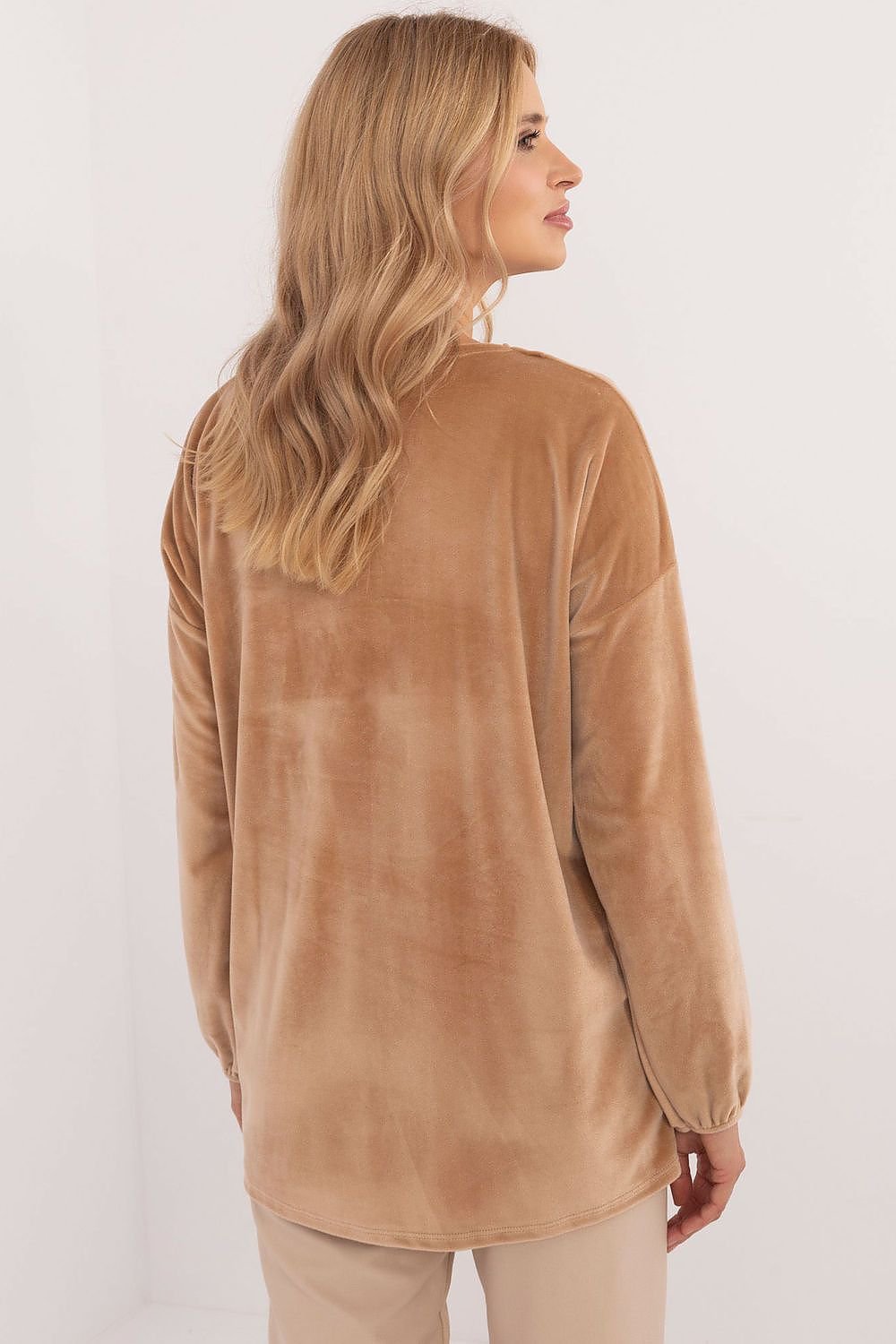Chic Velour Blouse red / one-size-fits-all MAHYSTYLE