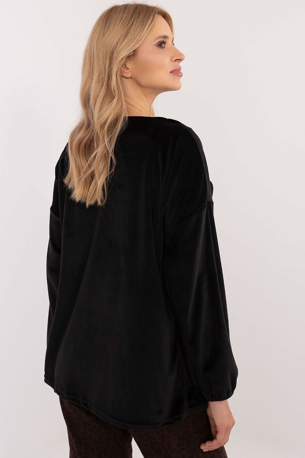 Chic Velour Blouse red / one-size-fits-all MAHYSTYLE