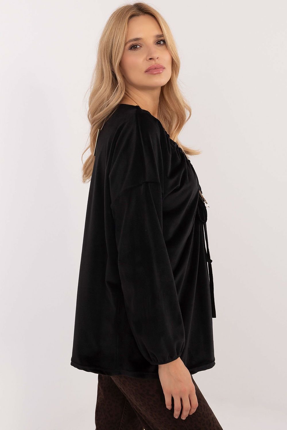 Chic Velour Blouse red / one-size-fits-all MAHYSTYLE