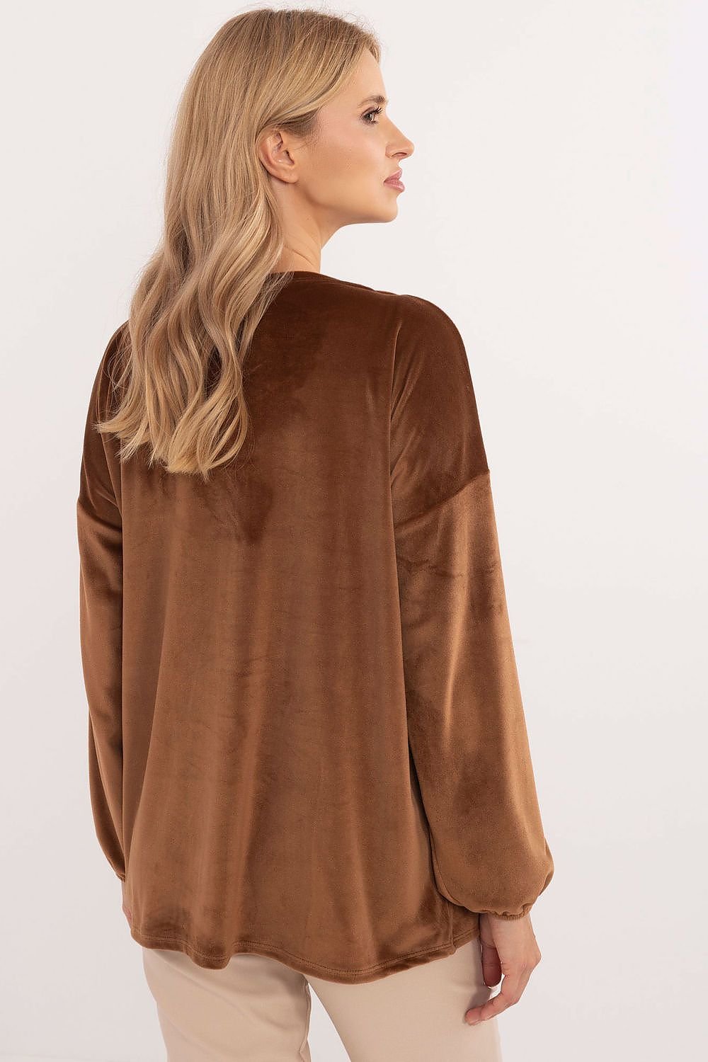 Chic Velour Blouse red / one-size-fits-all MAHYSTYLE