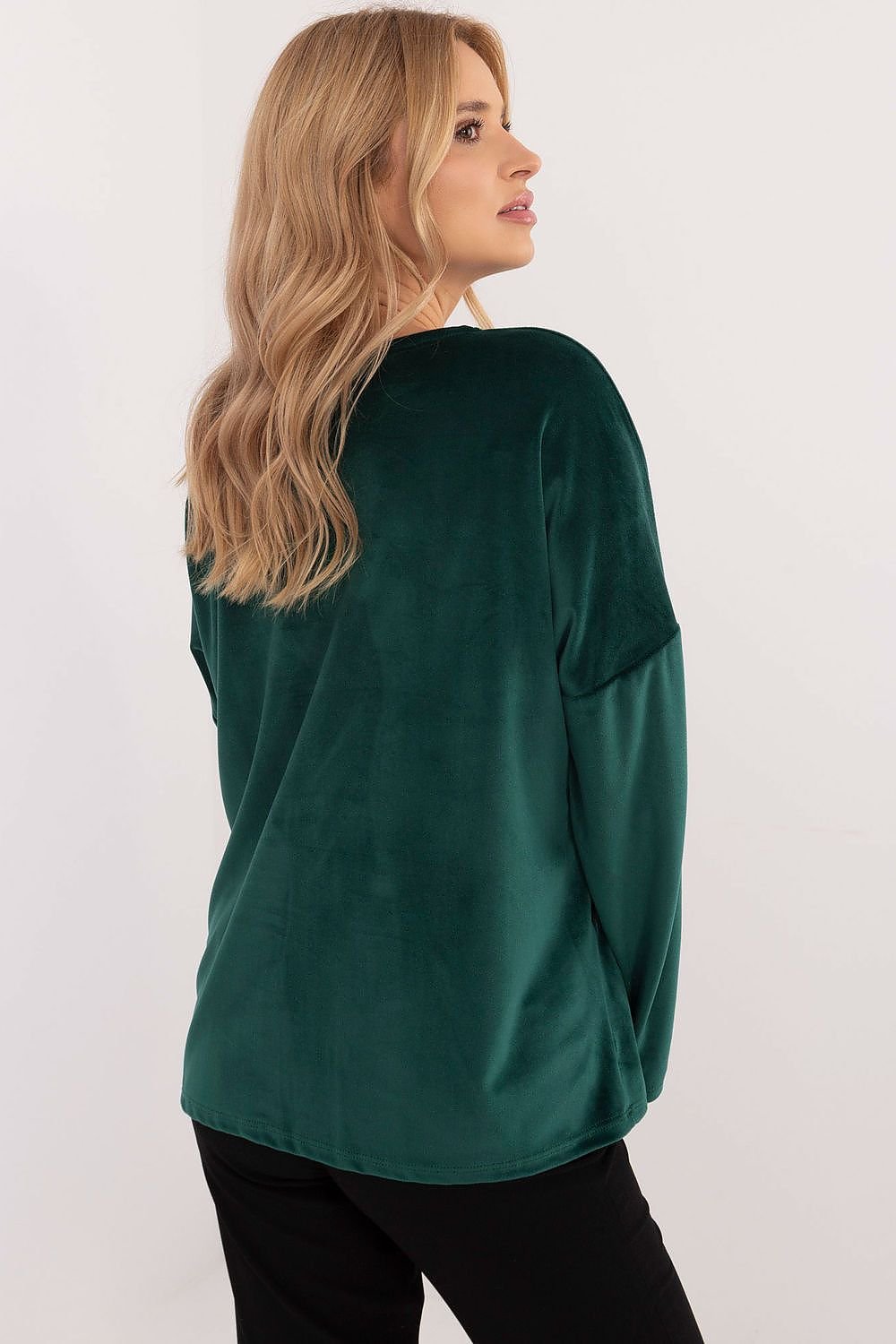 Stylish Velour Blouse brown / one-size-fits-all MAHYSTYLE