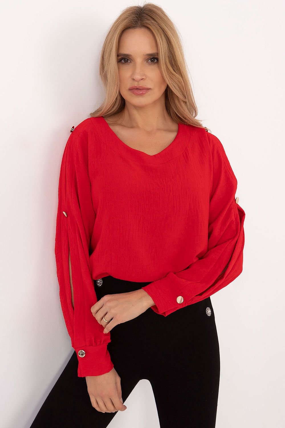 Blends Classic Blouse red / one-size-fits-all MAHYSTYLE