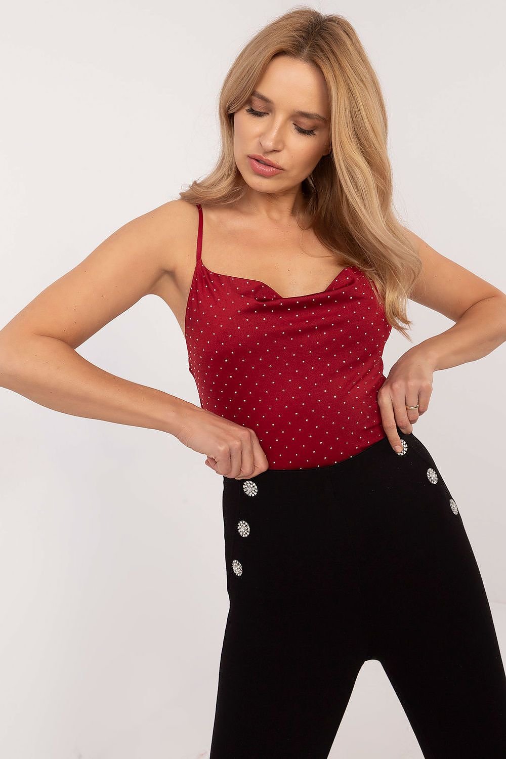Elegant Top red / one-size-fits-all MAHYSTYLE