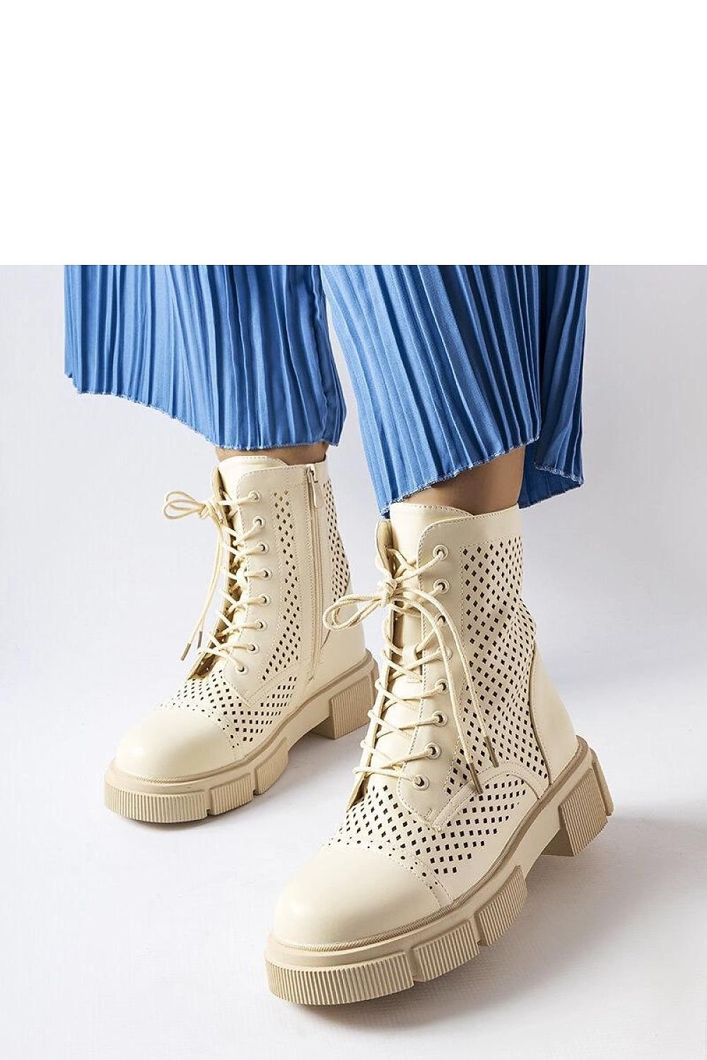 Lacy Ankle Boots Corpus – Stylish & Comfortable for Fall/Winter beige / 36 MAHYSTYLE
