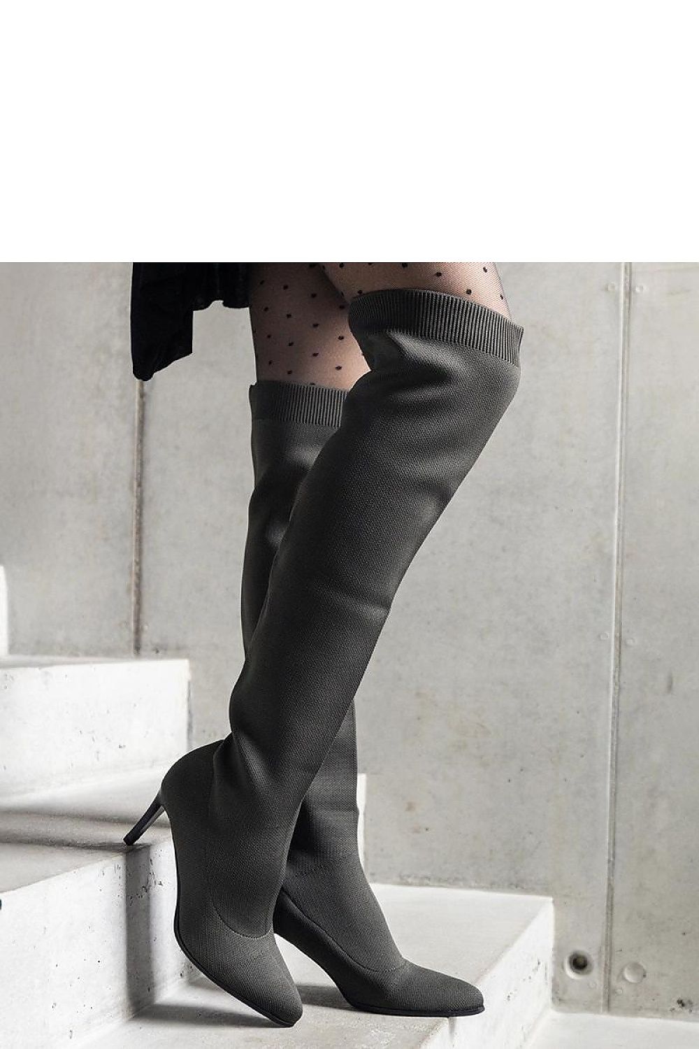 Atari Black Slip-On Stiletto Boots - Sleek, Warm, and Stylish black / 36 MAHYSTYLE