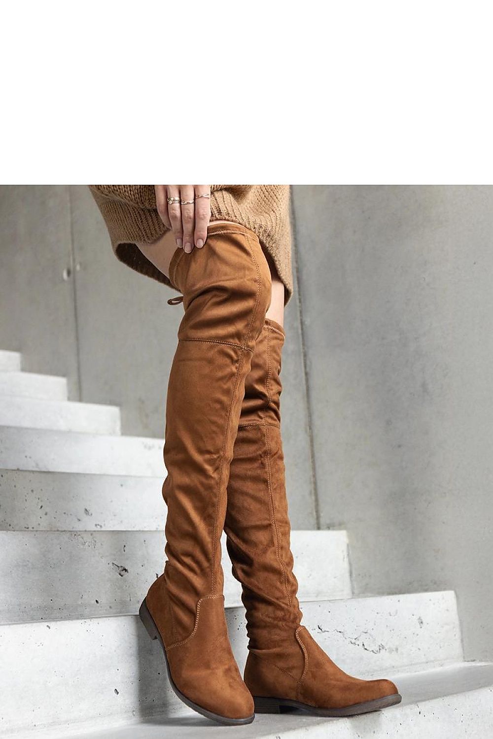 Hallora Brown Long Platform Boots - Effortless Elegance and Comfort. 36 MAHYSTYLE