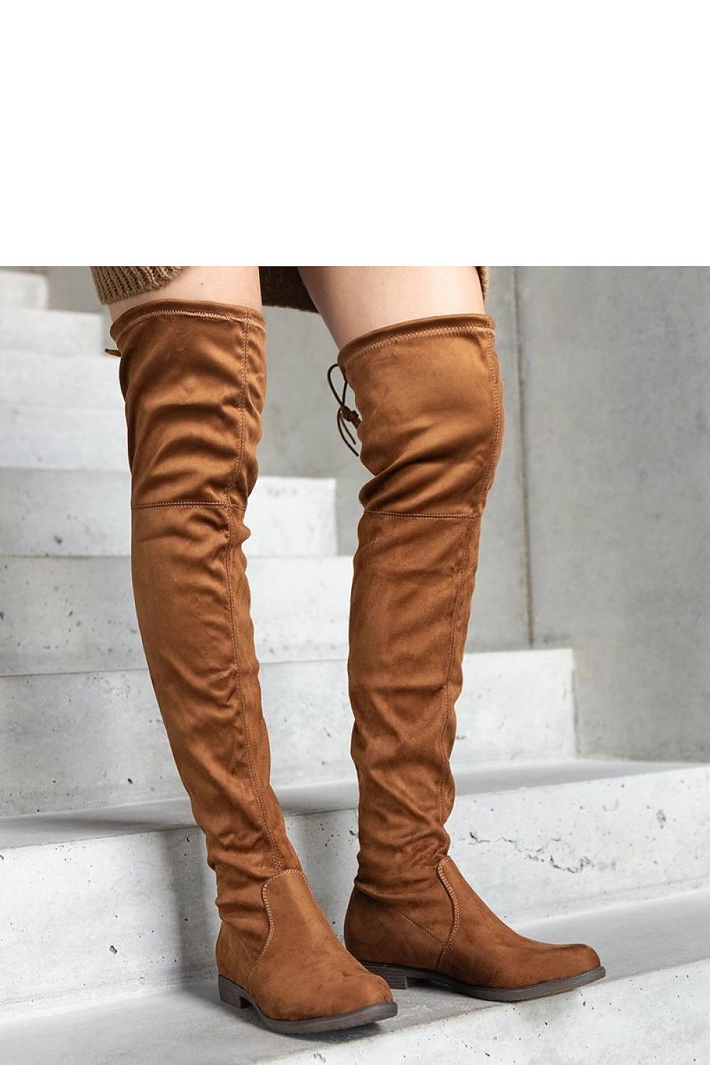 Hallora Brown Long Platform Boots - Effortless Elegance and Comfort. 36 MAHYSTYLE