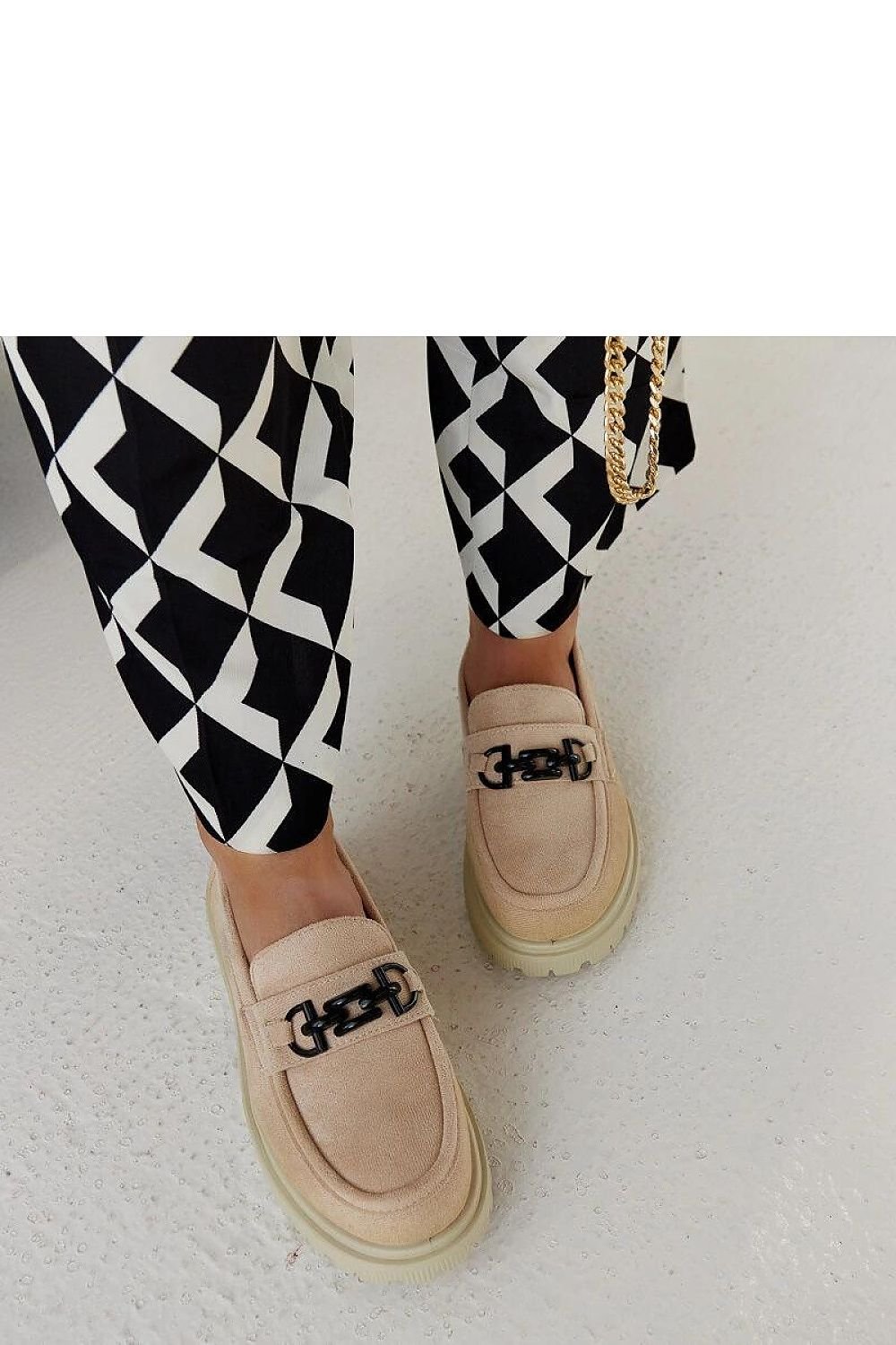 Lyle Beige Suede Moccasins with Buckle – Chic & Comfortable beige / 36 MAHYSTYLE