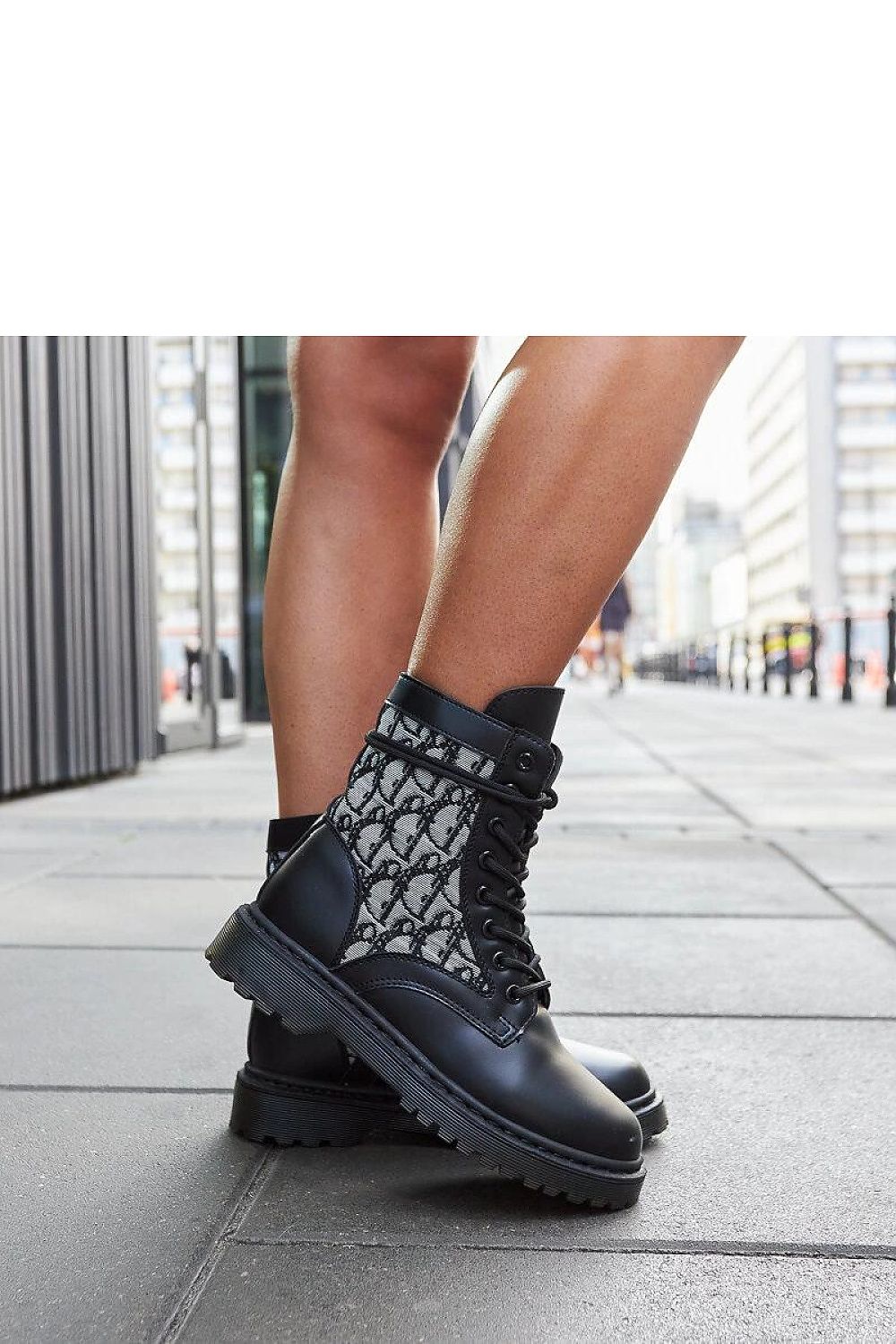 Giraldo Black Trappers – Trendy Lace-Up Boots for Fall & Spring black / 36 MAHYSTYLE