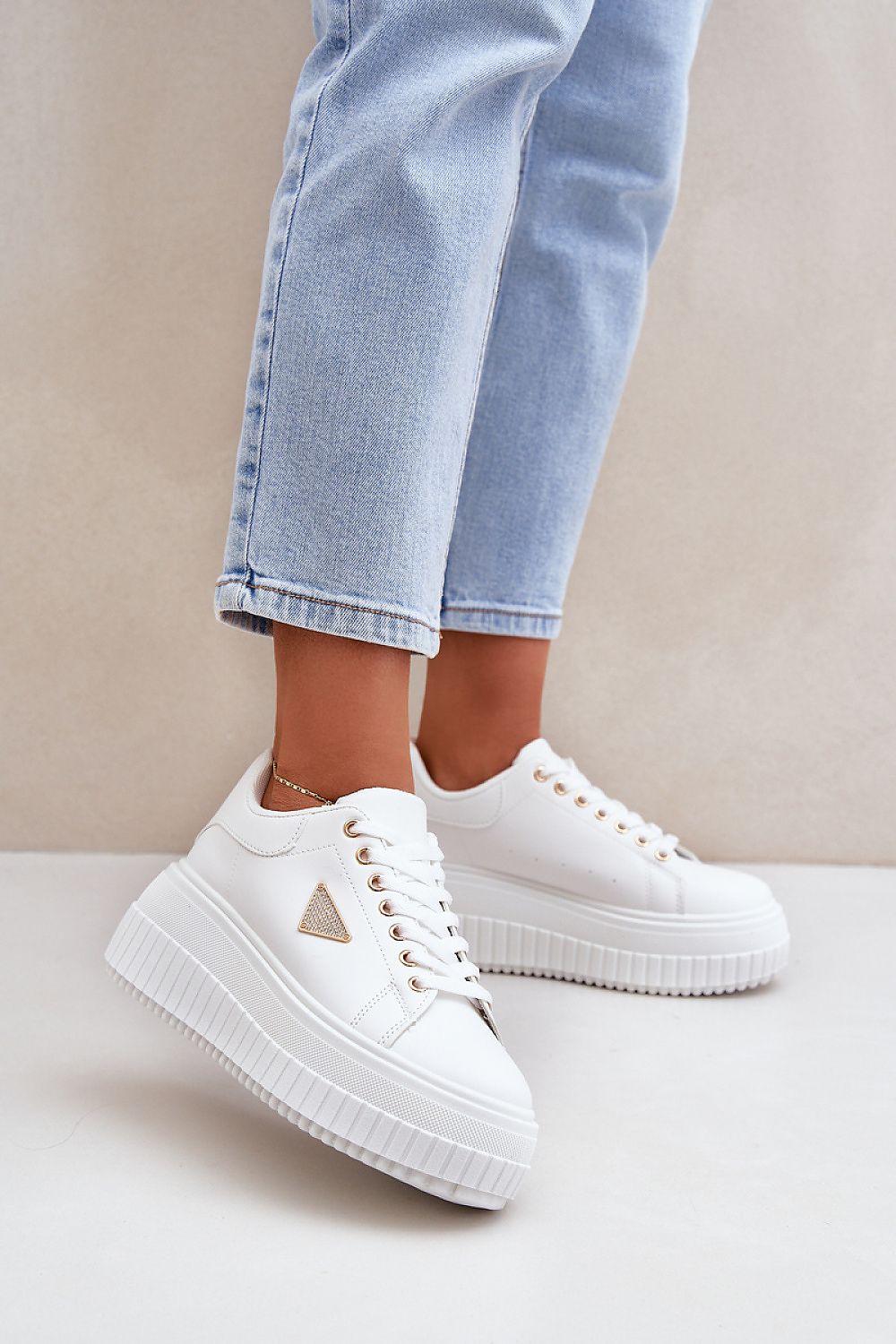 Luna Women's Platform Sneakers – Elevate Your Style with Comfort white / 36 MAHYSTYLE