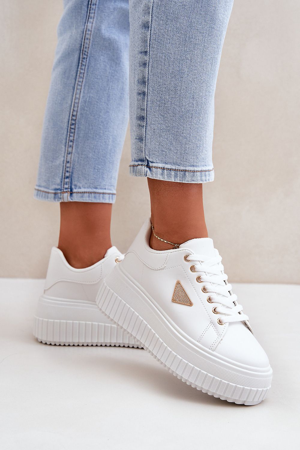 Luna Women's Platform Sneakers – Elevate Your Style with Comfort beige / 36 MAHYSTYLE