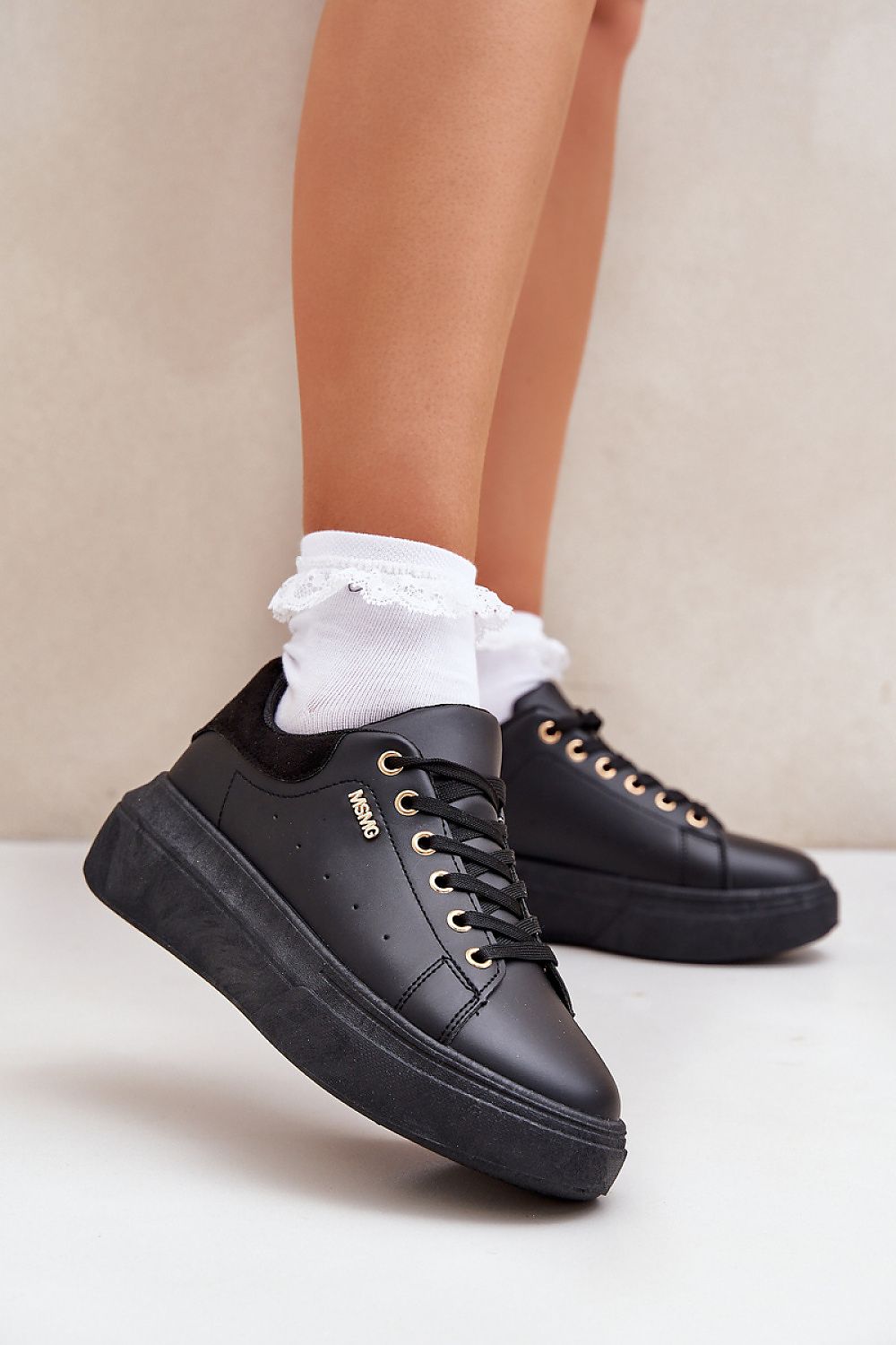 Lunea Women's Platform Sneakers – Everyday Elegance and Comfort black / 36 MAHYSTYLE
