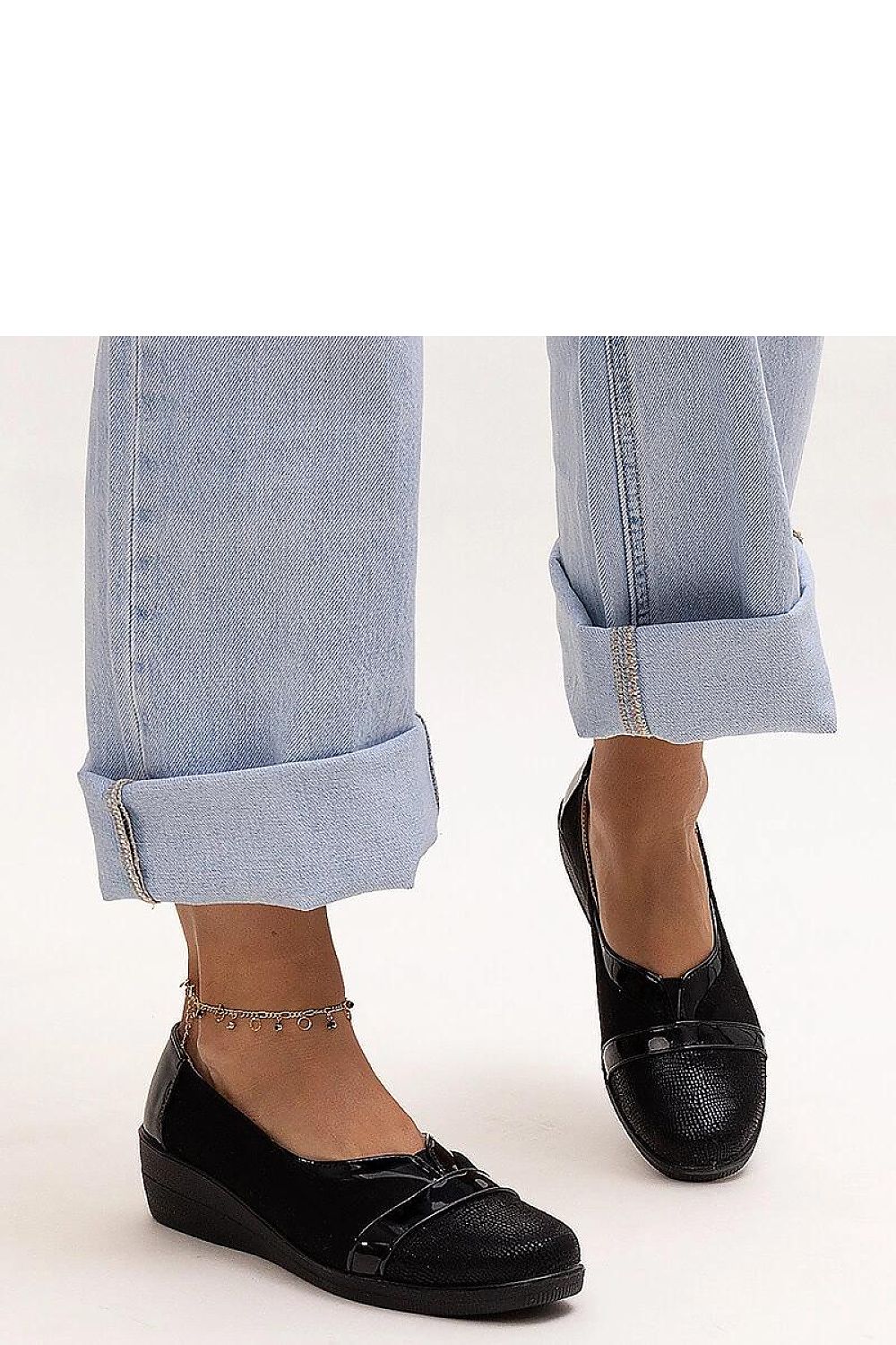 Sundown Grace Flat Shoes – Elegant Black Wedge Shoes black / 36 MAHYSTYLE