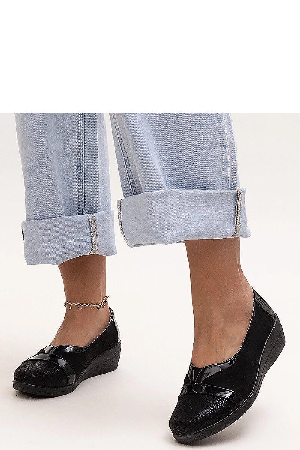 Sundown Grace Flat Shoes – Elegant Black Wedge Shoes black / 36 MAHYSTYLE
