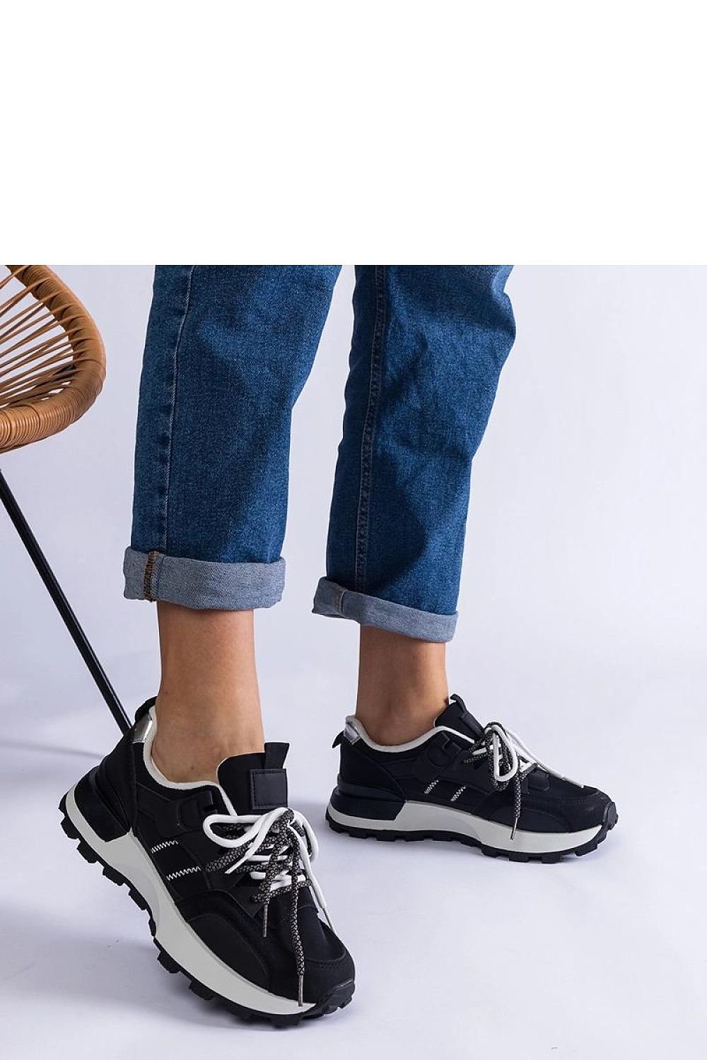 Adalia Flex – Stylish Black Sports Sneakers black / 36 MAHYSTYLE