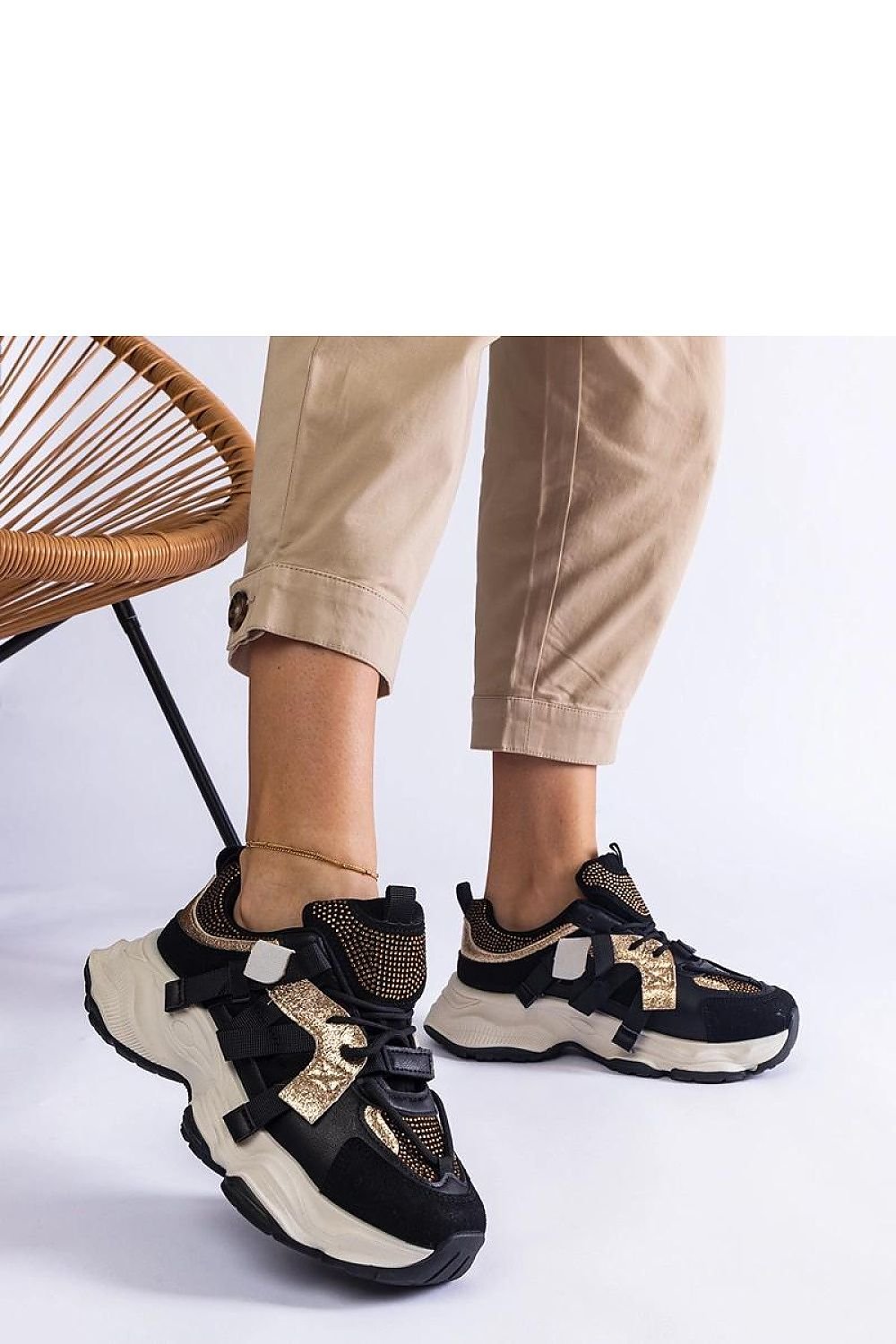 Golden Grace – Elegant Beige Sneakers beige / 36 MAHYSTYLE